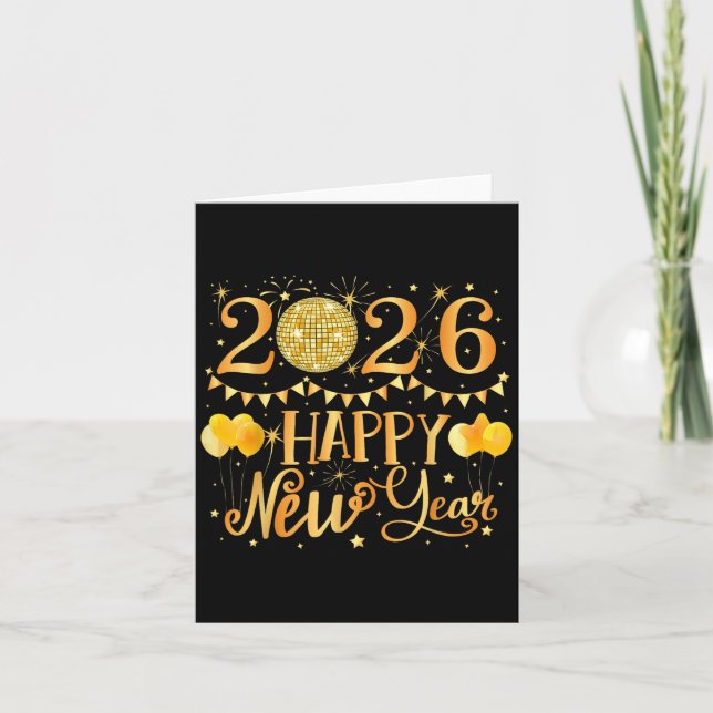 2026 Happy New Year  Card (Front)