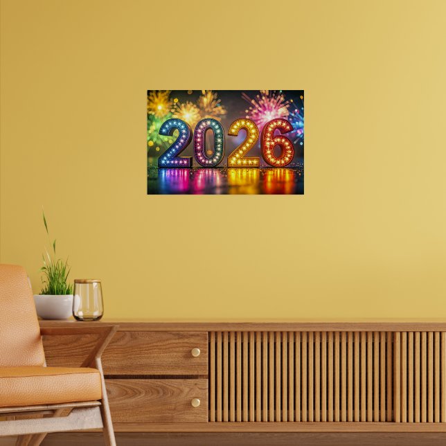 2026, Happy New Year Celebration, Poster (Living Room 2)