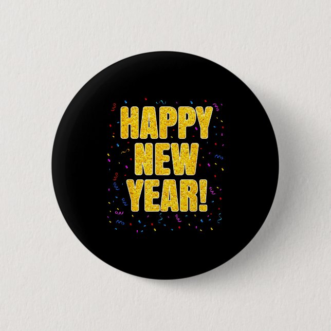 2026 Happy New Year Family Matching New Year Party Button (Front)