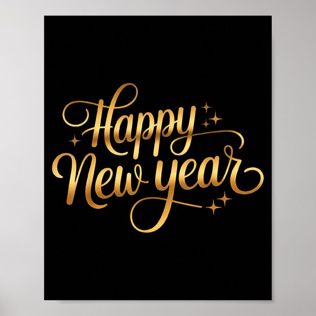 2026 Happy New Year Fireworks  Poster (Front)
