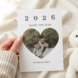 2026 Happy New Year – One-Photo Family Card