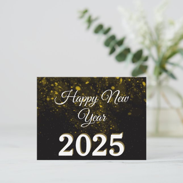 2026 Happy New Year Party Holiday Postcard (Standing Front)