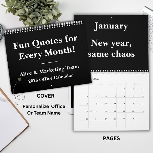 2026 Hilarious Office Wall Calendar