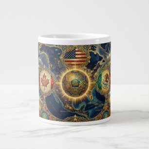 2026 Host Nations USA Mexico Canada Soccer Giant Coffee Mug