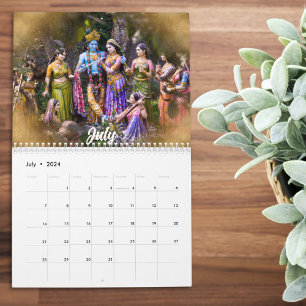 2026 Indian Hindu Deities Idol Gayatri Mantra Calendar