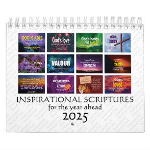 2026 INSPIRATIONAL SCRIPTURES Christian Bible Calendar