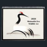 2026 Japanese Ink Brush Animal 12 Month Calendar<br><div class="desc">Bring peace and beauty into your year with this 2026 calendar featuring elegant Japanese-inspired ink brush artwork. Each month showcases a unique animal illustration — from cranes and foxes to rabbits, porcupines, and more — rendered in a minimalist zen style. Perfect for lovers of Japanese art, nature, and modern design,...</div>
