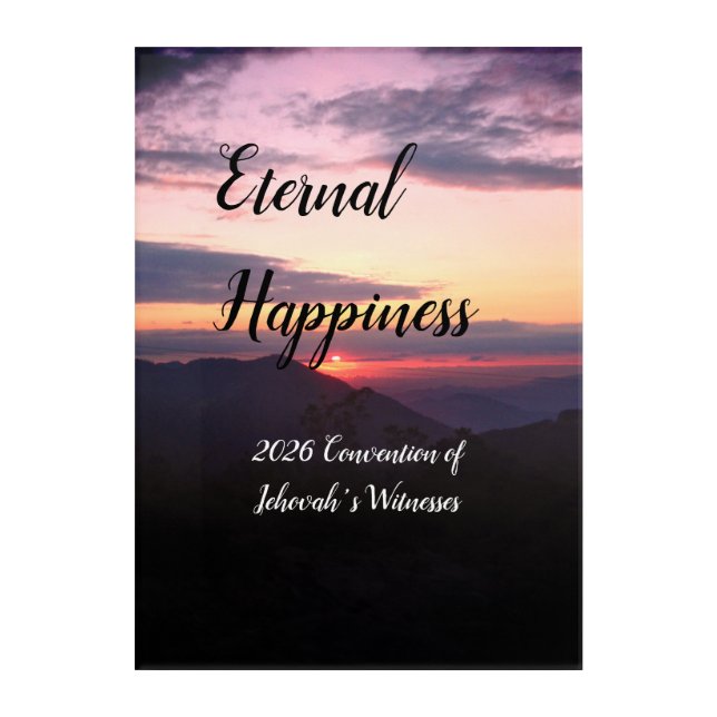 2026 JW Convention Sunset Acrylic Print (Front)