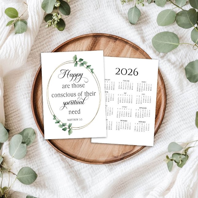 2026 JW Year Text Calendar Card (Creator Uploaded)