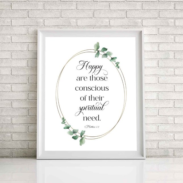 2026 JW Year Text Matthew 5:3 Poster (Creator Uploaded)