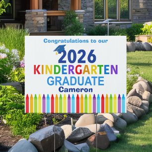 2026 Kindergarten Graduate Custom Graduation Yard Sign