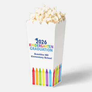 2026 Kindergarten Graduation Custom Party Popcorn Favor Boxes
