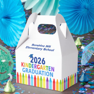 2026 Kindergarten Graduation Custom School Party Favor Boxes