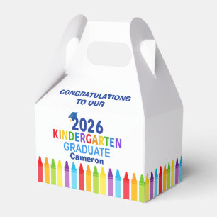 2026 Kindergarten Graduation Party Custom Graduate Favor Boxes