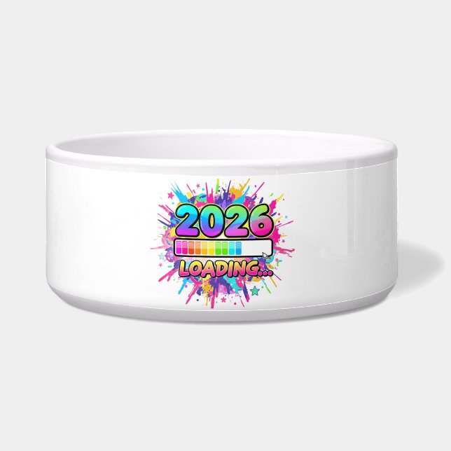 2026 Loading... Progress Bar Sticker Bowl (Front)
