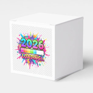 2026 Loading... Progress Bar Sticker Favor Boxes
