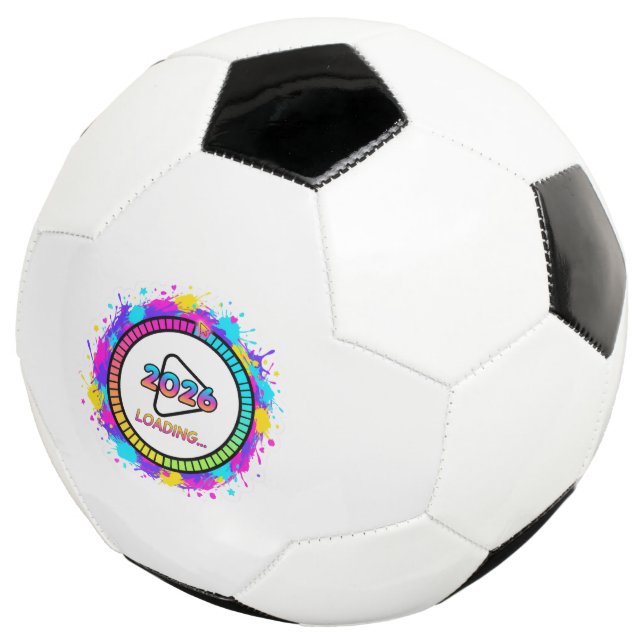 2026 Loading Progress Bar Sticker Soccer Ball (Three Quarter)