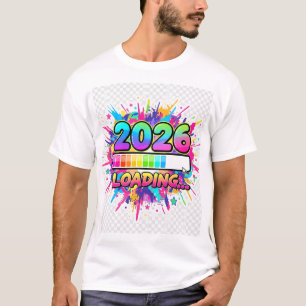 2026 Loading Progress Bar Sticker T-Shirt