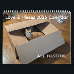 2026 Love & Hisses Calendar - ALL FOSTERS<br><div class="desc">(Almost) all of the cats/kittens we fostered in 2025 for Forgotten Felines of Huntsville - the Foundlings (Stapler, Posty, Paper Clip, Andi, Alley Oop, Spiral & Helix), the Pops (Sodapop, Moxie, Poppi, Sundrop & Fanta), the Britty Bunch (Hazel, Nigel, Monty, Matilda, Benji, Sebastian & Clark (Beatrice is not included in...</div>
