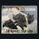 2026 Love & Hisses Calendar - Alphabet Soup Gang<br><div class="desc">2026 Love & Hisses Calendar - the Alphabet Soup Gang Fostered in mid 2025 for Forgotten Felines of Huntsville, mama Lilia came to us hugely pregnant. After 10 days, she gave birth to 4 kittens - Millie, Nolan, Owen and Patsy - and ultimately needed a c-section to remove two kittens...</div>