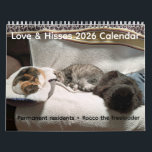 2026 Love & Hisses Calendar - Permanent Residents<br><div class="desc">The permanent resident kitties - Alice, Charlie and Khal Drogo - and one freeloading tuxie known as Rocco.</div>