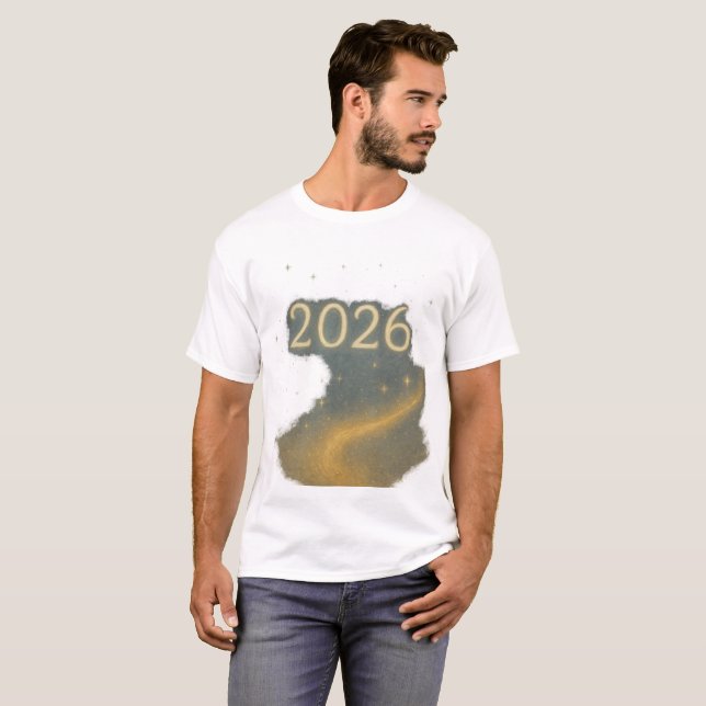 2026 Magic of New Beginnings Dreamy Golden Sky T-Shirt (Front Full)