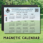 2026 Magnet Calendar Golf Club League Logo QR Code<br><div class="desc">This 2026 Magnet Calendar Business Name Logo QR Code prints up beautifully (we've sampled for ourselves) and packs quite a punch -- 5X7" (other sizes available) -- has a full year calendar as well as all your business information -- including logo and QR code. A handy marketing giveaway for your...</div>
