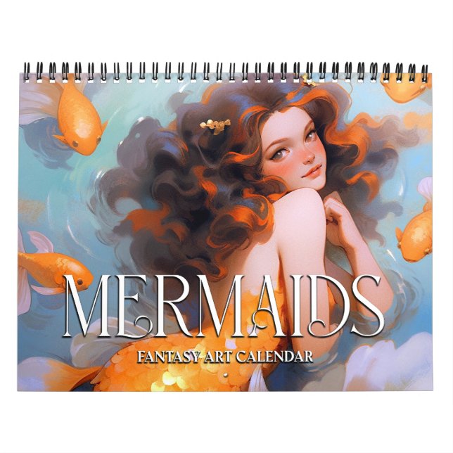 2026 Mermaids Fantasy Art Calendar (Cover)