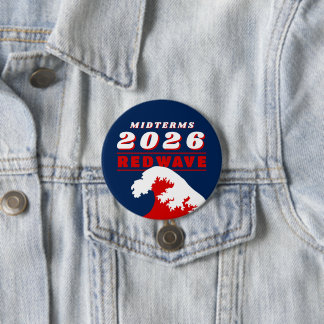 2026 Midterms RED WAVE Button