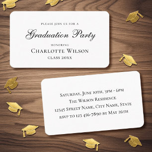 2026 Mini Graduation Party Invitation Classic Card