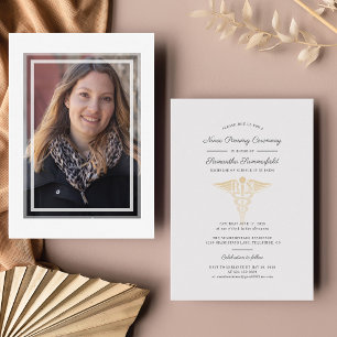 2026 Minimalist Graduate Nurse Pinning Ceremony Invitation