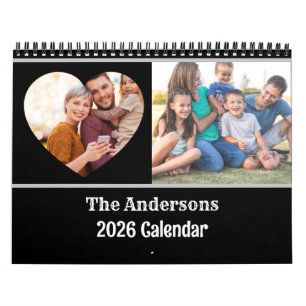 2026 Modern Create your own Custom Family Calendar