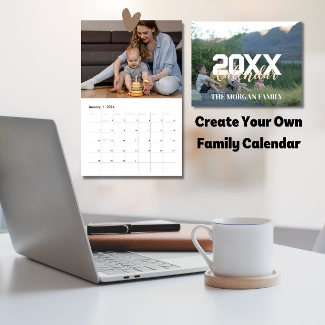 2026 Modern Custom Family Photo Calendar (Creator Uploaded)