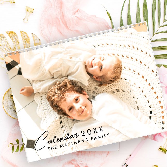 2026 Modern Custom Photo Create Your Own Family Calendar (Creator Uploaded)