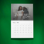 2026 Modern Elegant Wedding Photo Newlyweds Calen Calendar<br><div class="desc">Celebrate your first year and beyond with the 2026 Modern Elegant Wedding Photo Newlyweds Calendar, a beautiful way to relive your love story all year long. Personalized with your favorite wedding or engagement photos, this calendar turns each month into a meaningful reminder of your special day. Designed with a clean,...</div>