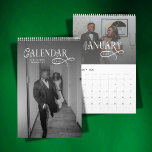 2026 Modern Elegant Wedding Photo Newlyweds Calendar<br><div class="desc">Celebrate your first year and beyond with the 2026 Modern Elegant Wedding Photo Newlyweds Calendar, a beautiful way to relive your love story all year long. Personalized with your favorite wedding or engagement photos, this calendar turns each month into a meaningful reminder of your special day. Designed with a clean,...</div>