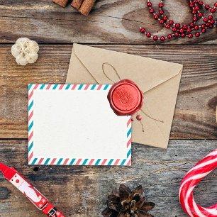 2026 Modern Merry and Bright Red Pink Christmas Wax Seal Sticker