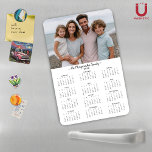 2026 Modern Personalized Photo Calendar Magnet<br><div class="desc">2026 Modern Minimalist Photo Calendar Magnet Customizable with your Family Name and Photo.🌟Designed for 2026 only, and perfect for small gifts, stocking stuffers, or in place of holiday cards! Keep your family’s favorite memories close all year with this customizable magnetic calendar card. Featuring your photo, family name, and a clean...</div>