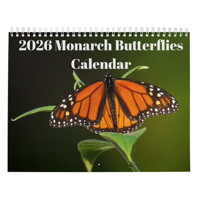 2026 Monarch Butterflies Calendar (Cover)