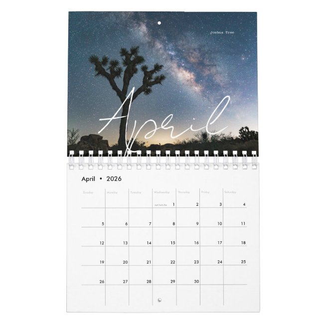 2026 National Park Calendar (Apr 2026)