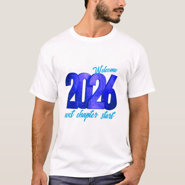 2026 NEW YEAR BASIC DARK T-Shirt (Front)