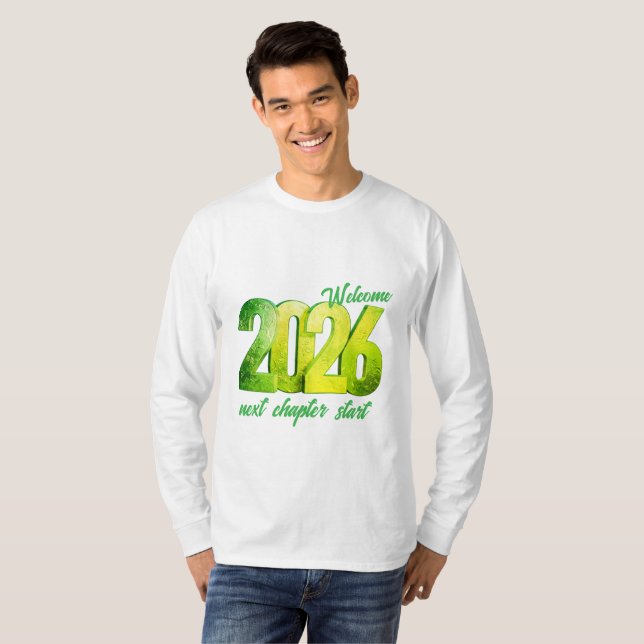 2026 NEW YEAR BASIC LONG SLEEVE T-Shirt (Front Full)