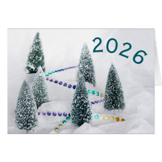 2026 new year & Christmas trees rhinestones wish