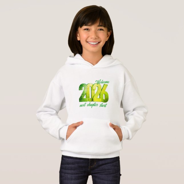 2026 NEW YEAR KIDS PULLOVER HOODIE (Front Full)