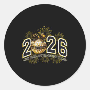 2026 New Year New Grace New Praise New Year's Eve Classic Round Sticker