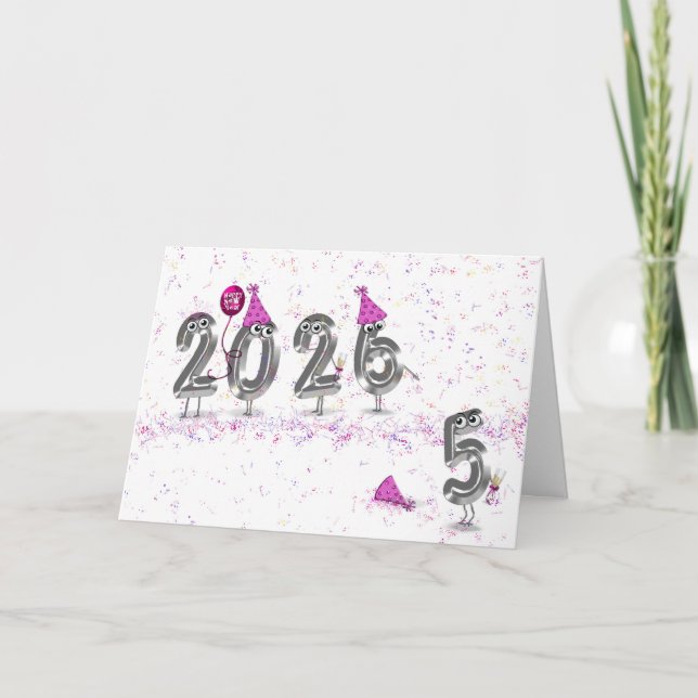2026 New Year Party Humor Holiday Card (Front)
