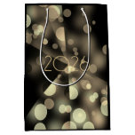 2026 new year with golden bubbles medium gift bag