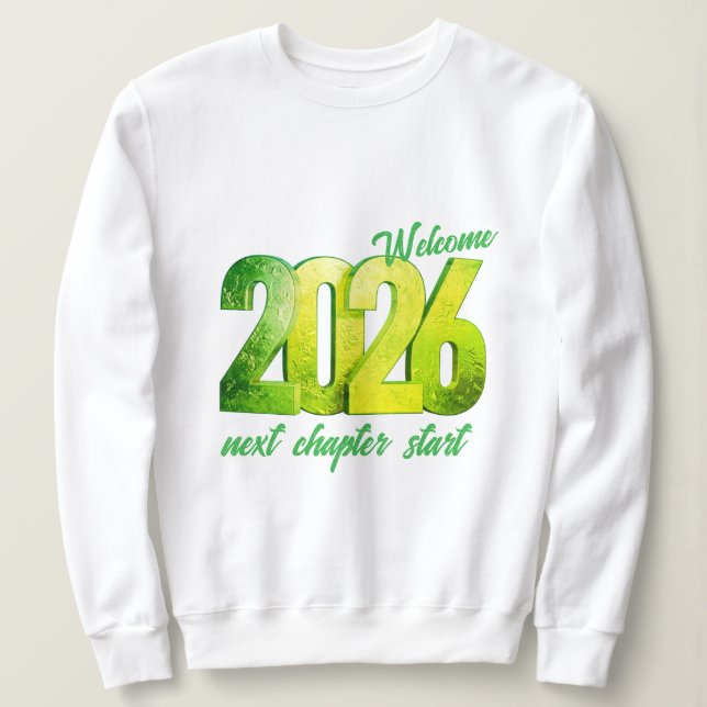 2026 NEW YEAR WOMENS BASIC SWEATSHIRT (Design Front)