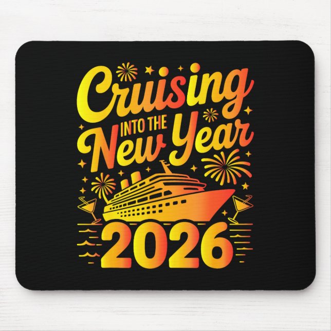 2026 New Years Eve Cruising Trip Christmas Cruise  Mouse Pad (Front)