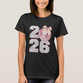 2026, new years shirt, holiday pink T-Shirt